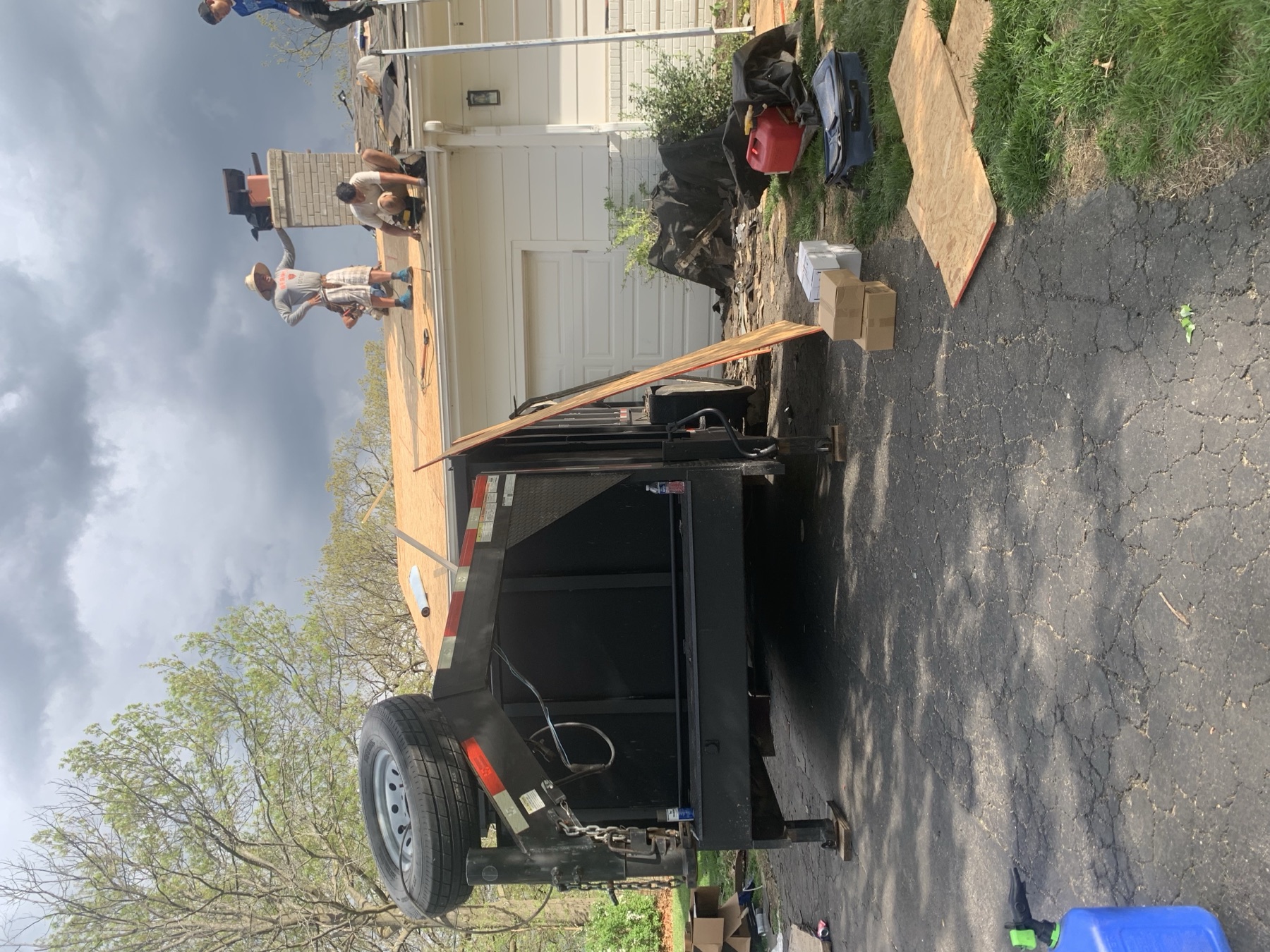 Storm Damage Tear Off by AGR Roofing in Kansas City Metro.